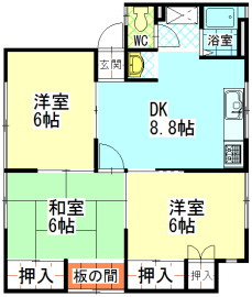 ヤマザキマンション間取図